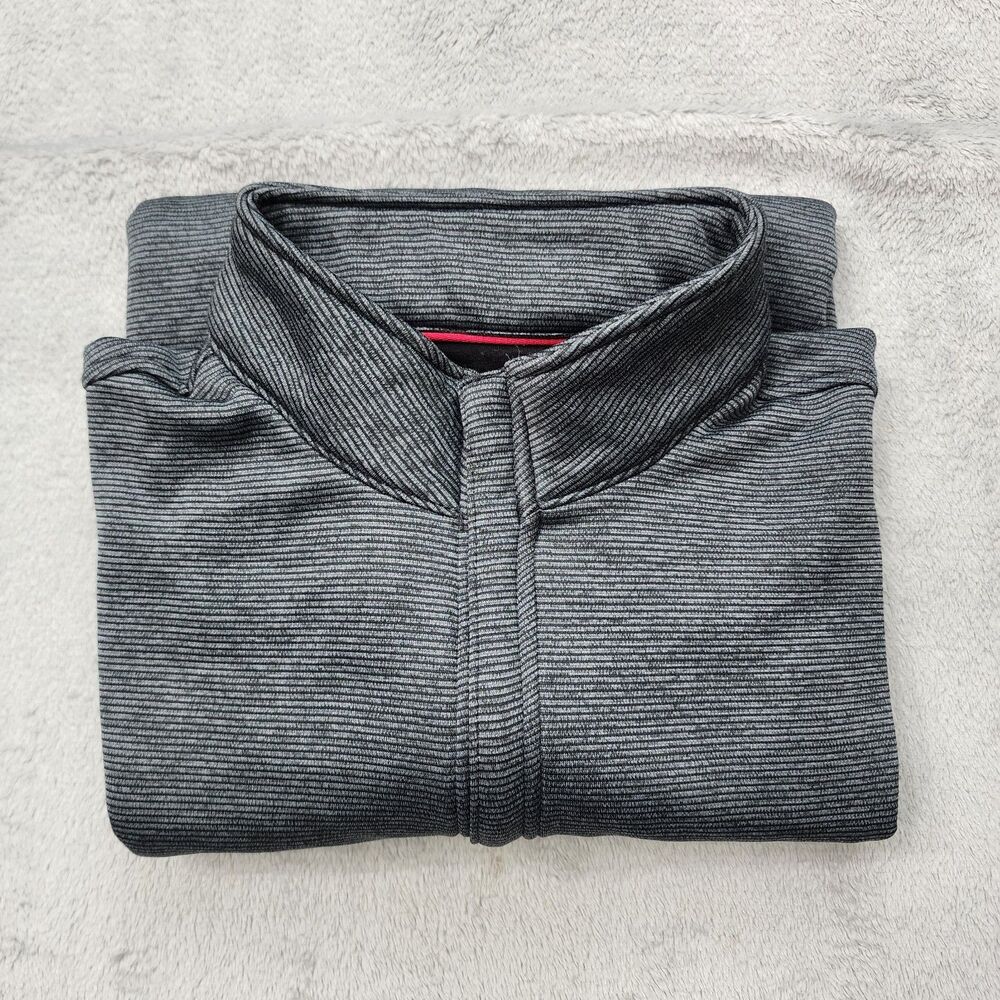 Flag & Anthem Men's Quarter-Zip Pullover Jacket Size M Heather Gray Lightweight